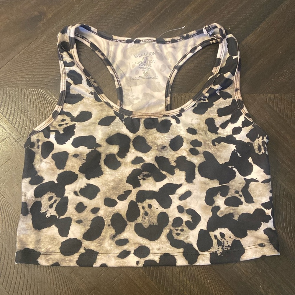 Evolution and Creation Leopard Cropped Tank🐆